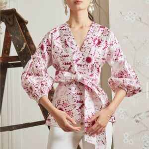 Elegant Pink Patterned Women's Jacket